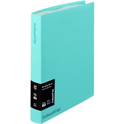 Colourhide Fixed Display Book A4 60 Sheets Aqua Box of 6