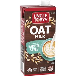 Uncle Toby's Barista Oat Milk 1L Carton of 8