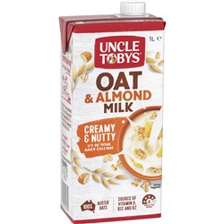 Uncle Toby's Oat & Almond Milk 1L Carton of 8