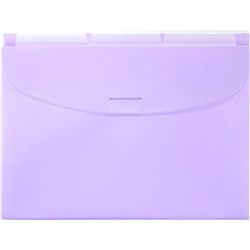 Marbig Expanding Wallet With 3 Tabs Pastel Purple