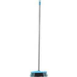 Cleanlink Indoor Broom With Metal Handle Blue 