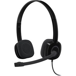 Logitech H151 Stereo Headset Black 