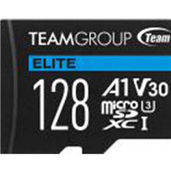 Team Group Elite A1 Micro SDXC Memory Card 128GB Black 