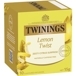 Twinings Lemon Twist Tea Pack Of 10 