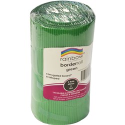 RAINBOW CORRUGATED BOARD Border Roll Green 180GSM 60mmx10m