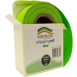 Rainbow Stripping Roll Ribbed 50mm x 30m Lime
