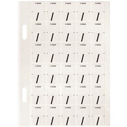 Avery Alphabet Coding Label / Top Tab 20x30mm White Black Pack Of 150