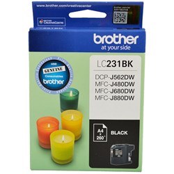 BROTHER INK CARTRIDGE LC-231BKS Black 260 pages