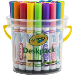 Crayola Ultra Clean Washable Broadline Marker Bright Assorted Deskpack of 32