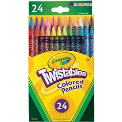 Crayola Twistables Coloured Pencils Assorted Pack of 24