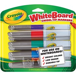 Crayola Visi Max Dry Erase White Board Marker Broad Line 8 Assorted