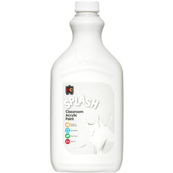 EC Classroom Splash Paint 2 Litres Snowball 