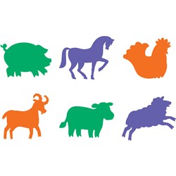 EC Stencil Farm Animals 205x205mm Pack of 6