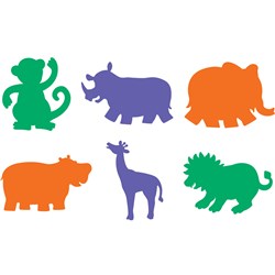 EC Stencil Jungle Animals 203x203mm Pack of 6