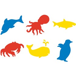 EC Stencil Sea Life 190x190mm Pack of 6