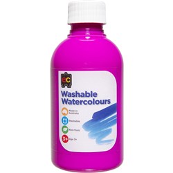 EC Washable Watercolour Paints 250ml Pink 