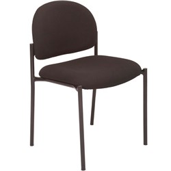 Rapidline V100 4 Leg Visitor Chair Padded Fabric Seat and Back