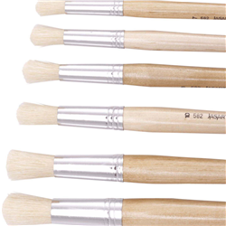 Jasart Hog Bristle Series 582 Round Brushes Size 1 