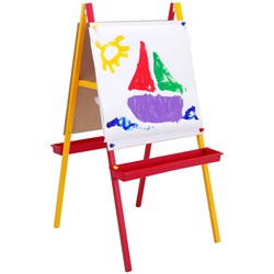 Jasart Children Colour Easel 63x121cm Chalk and Whiteboard  