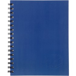 Spirax 512 Hard Cover Notebook A4 Ruled 200 Page Side Opening Blue