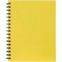 Spirax 512 Hard Cover Notebook A4 Ruled 200 Page Side Opening Yellow