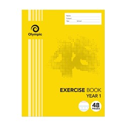 Olympic Exercise Book E2Y14 225x175mm 24mm Ruled Year 1 48 Page QLD Ruling 