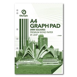 Olympic Graph Pad A4 2mm Grid 