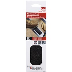 3M 7639NA Safety-Walk Strips Step And Ladder 50mm x 228mm Black Pack of 6