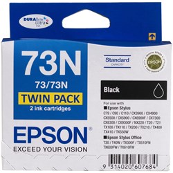 Epson C13T105194 - 73N Ink Cartridge Twin Pack Black