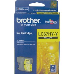 Brother LC-67HYY High Yield Ink Cartridge Yellow