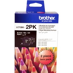 Brother LC73BK Ink Cartridge Twin Pack Black