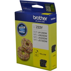 Brother LC-233Y Ink Cartridge Yellow