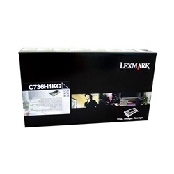 Lexmark C736H1KG Return Programme 12K Toner Cartridge High Yield Black