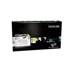 Lexmark C736H1Y Toner Cartridge Yellow