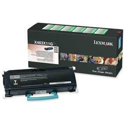 Lexmark X463X11G Return Programme 15K Toner Cartridge Extra High Yield Black