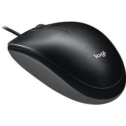 Logitech M90 Optical Wired Mouse Black  