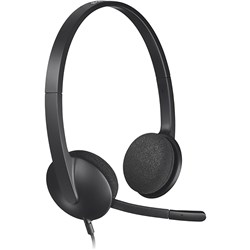 Logitech H340 USB Headset Black  