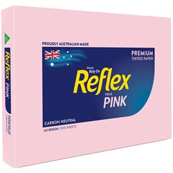 Reflex Copy Paper Tinted A3 80gsm Pink Ream of 500