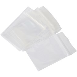 Cumberland Press Seal Plastic Bags 50 x 75mm 45 Micron Clear Pack Of 100
