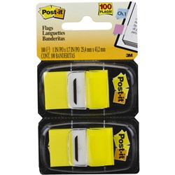 Post-It 680-5-24CP Flags Cabinet Pack 25x43mm Yellow Pack of 24