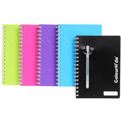 Colourhide Spiral Notebook A4 Side Bound 200 Page Assorted