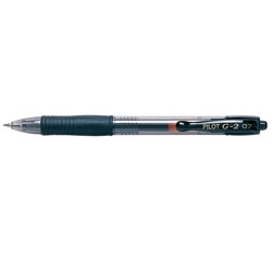 Pilot G2 Gel Ink Pen Retractable Fine 0.7mm Black  