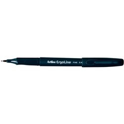 Artline 3400 Ergoline Pen Fineliner 0.4mm Black Box Of 12