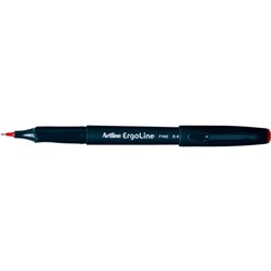 Artline 3400 Ergoline Pen Fineliner 0.4mm Red Box Of 12