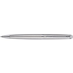 Waterman Hemisphere Ball Pen Stainless Steel Chrome Trim Medium Blue Refill