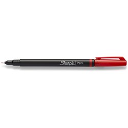 Sharpie Fineliner Pen Permanent 0.4mm Red  