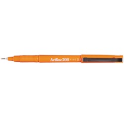 Artline 200 Fineliner Pen Fine 0.4mm Orange 