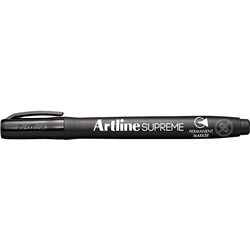 Artline Supreme Permanent Marker Bullet 1mm Black 