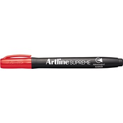 Artline Supreme Permanent Marker Bullet 1mm Red 