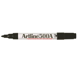 Artline 500A Whiteboard Marker Medium Bullet 2mm Black 